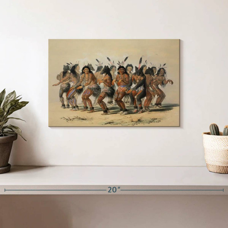 Lelar la danse des ours 1845, H 8 po x l 12 po
