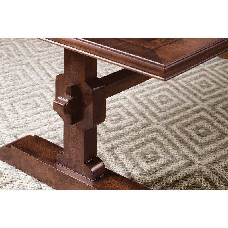 Charleston Brown Walnut Rectangular Coffee Table with Storage