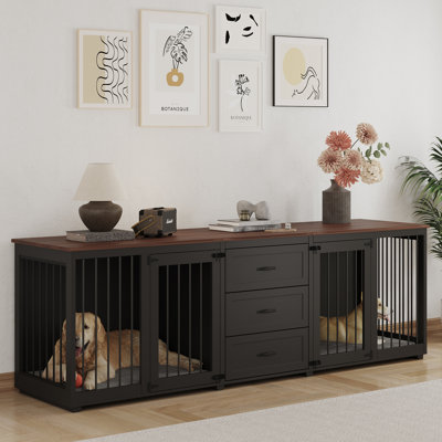 Dalayza Wood Furniture Style Crate with 2 Doors