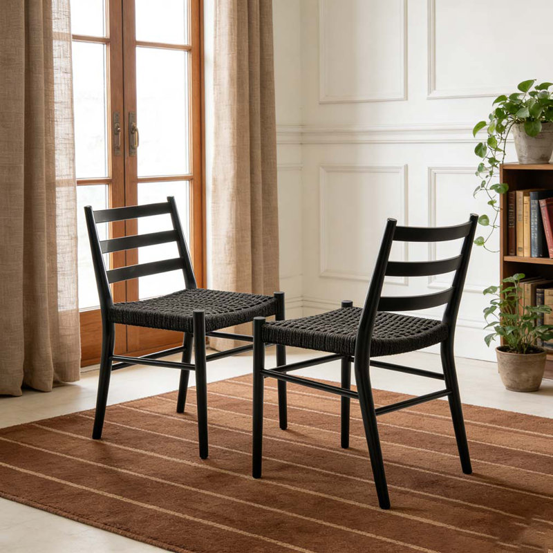 Ensemble de chaises de salle à manger, Noir