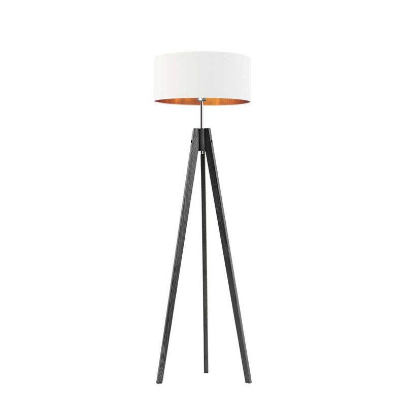 Sedalia 138cm Tripod Floor Lamp, White, Black