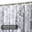 Black White African Tree Coloring Book Shower Curtain with 12 Hooks-1568362111