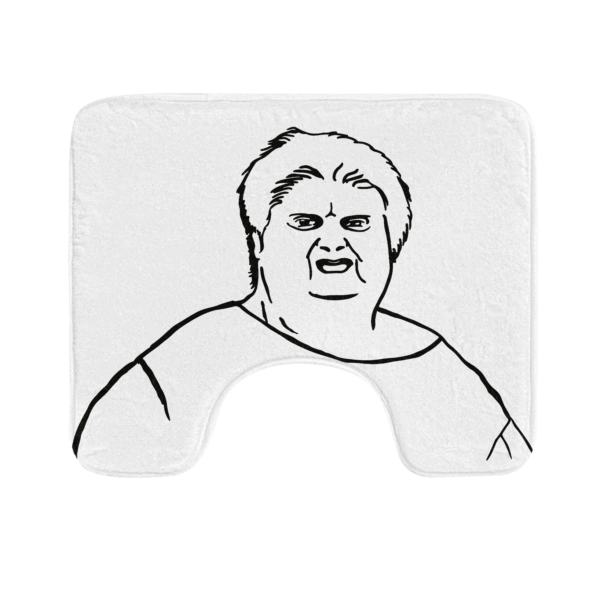 Ebern Designs Humor Toilet Mat U-Shape Bathroom Rug 20