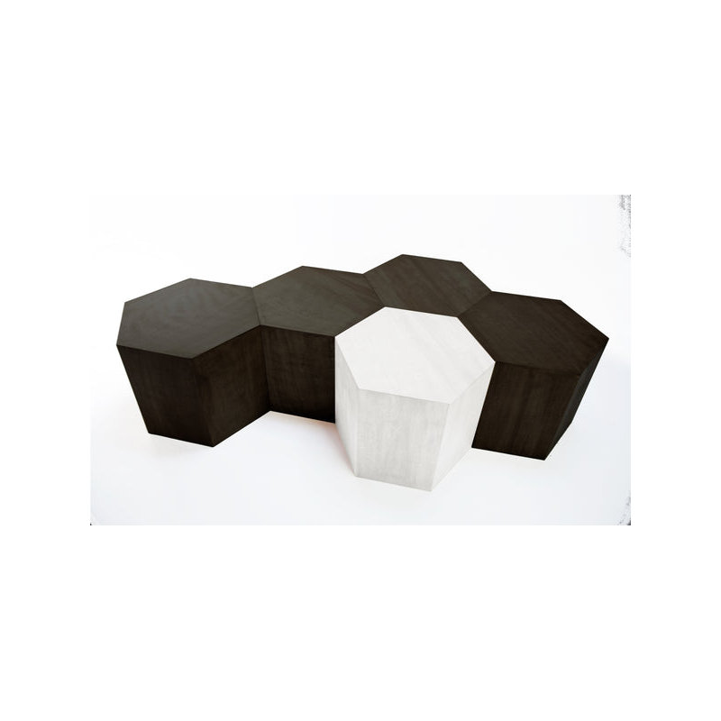 Coffee Table, White, 16" H x 20" L x 17.3" W