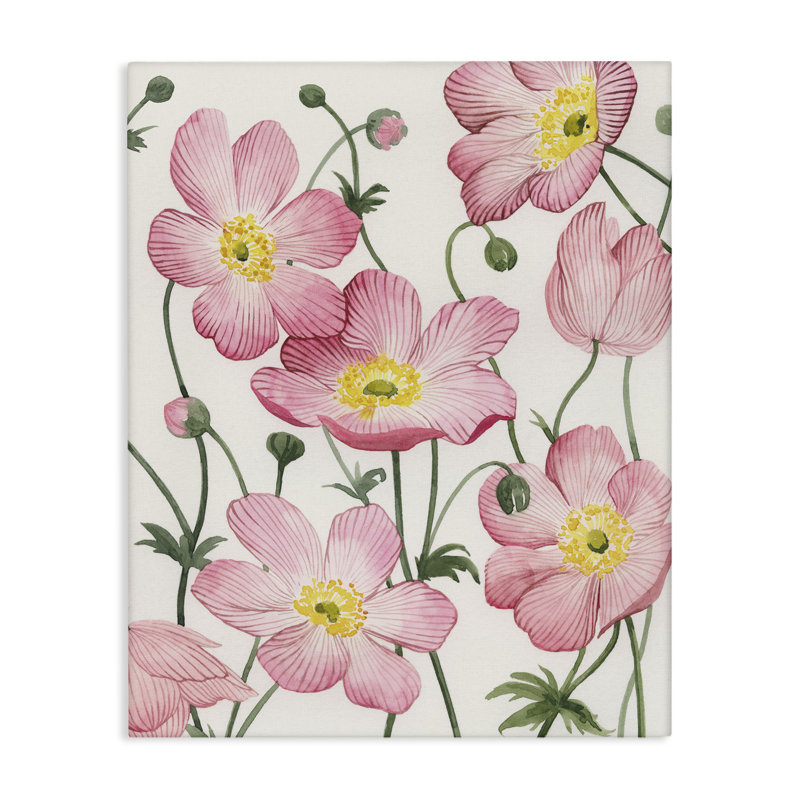 «Soft Soft Anemones», art mural par Grace Popp, H 20 po x l 16 po