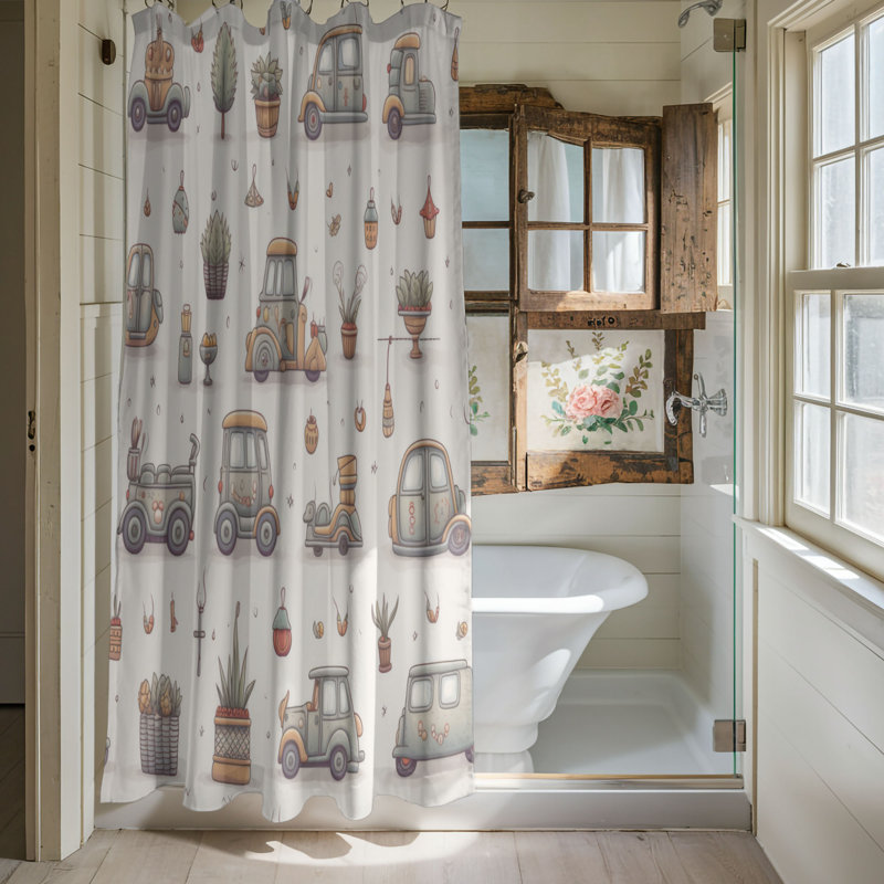 Little Rides - Premium Shower Curtain, 74"H x 71"W