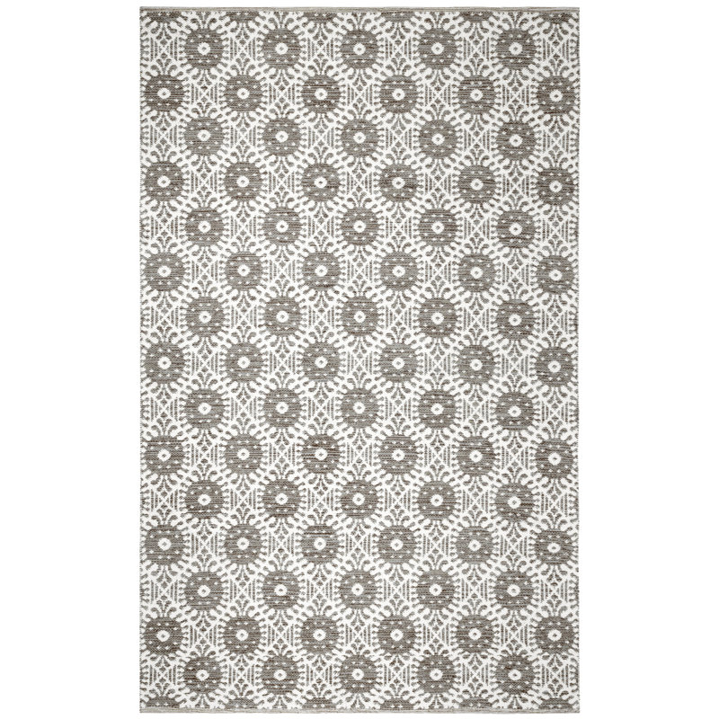 Clemence Hand Woven Performance Geometric Rug, Rectangle 5' x 8'