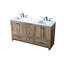 Meuble-lavabo double 60 po avec plateau en marbre d'ingénierie Soma-2128169606