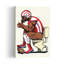 American Football Contemplation Contemporary Wall Art Print 1 Piece Wrapped Canvas Wall Art-1991990069