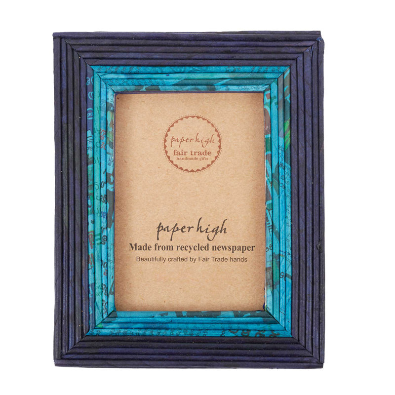 Paper Picture Frame, 12.7cm x 17.8cm, Blue