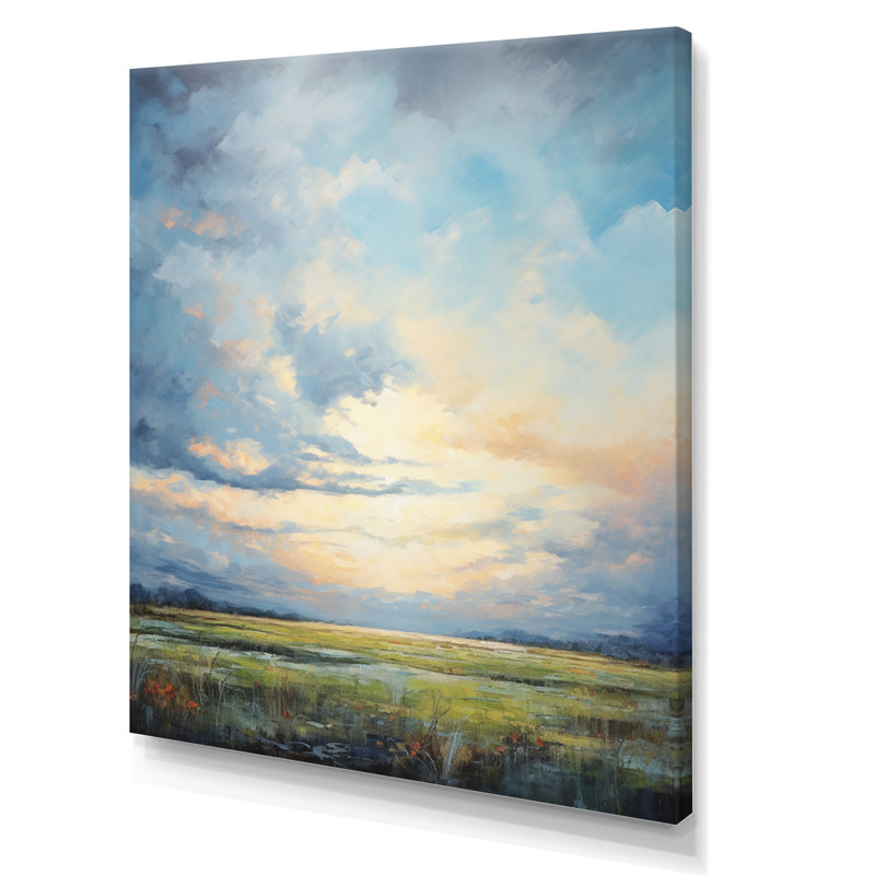«Alshat Meadow Bold Horizon III», art mural sur toile Meadow, Toile tendue, H 20 po x l 12 po x P 1 po