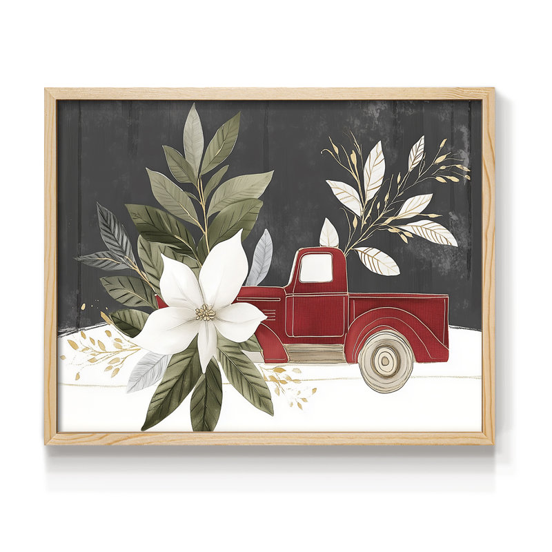 Art de Noël - CCXLIV - Reproduction encadrée - Restickable, H 16 po x l 20 po, Naturel