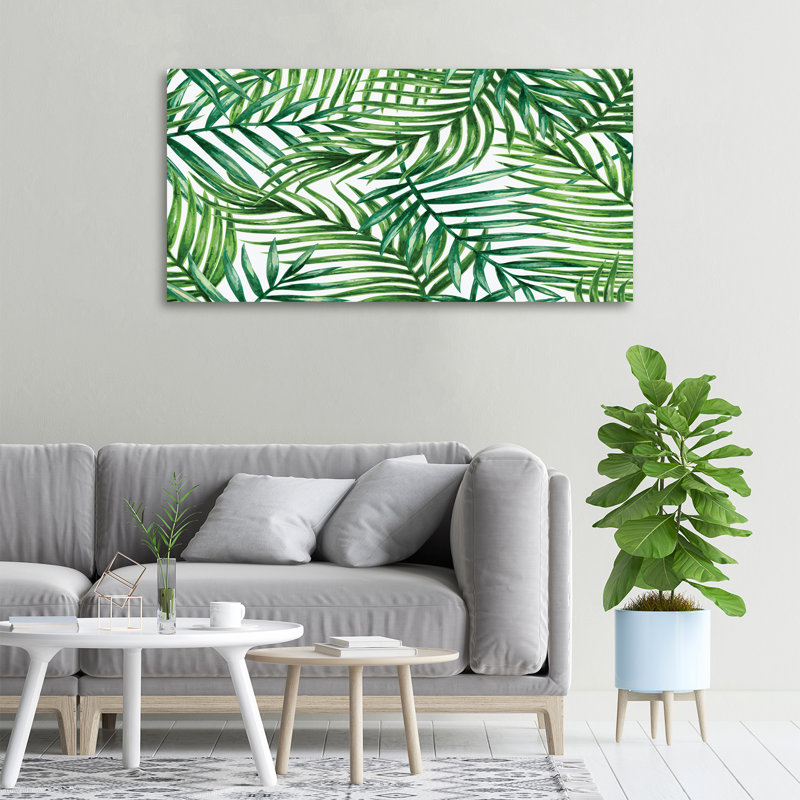 Leaves Of Palm - Wrapped Canvas Print, 50cm H x 100cm W