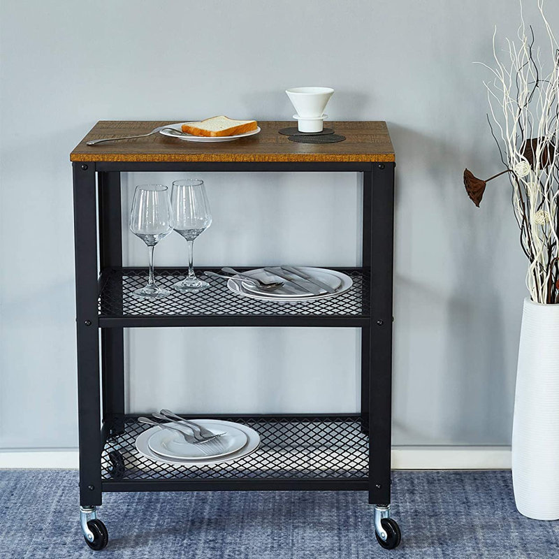 Charest Metal Bar Cart