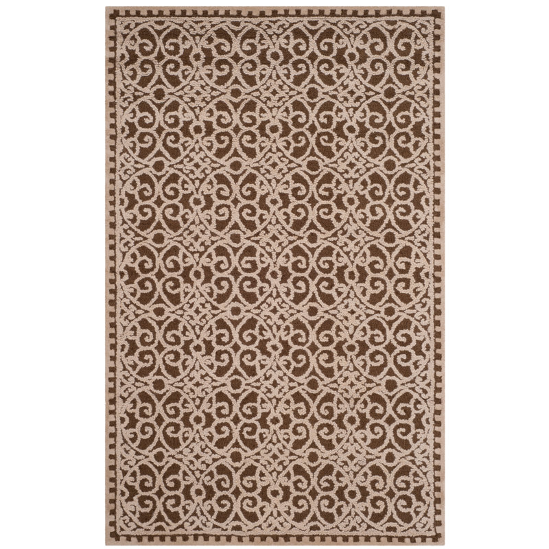 Tapis damassé 80% laine, 20% coton touffeté à la main Bohumila, Tapis de couloir 2 pi 6 po x 8 pi