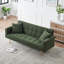 Canapé-lit en molleton vert 71,7 pouces avec deux charmants coussins décoratifs, parfait pour le confort et le style de tout espace de vie-1201136678