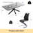 Modern Kitchen Dining Set, 51'' to 67'' Extendable Dining Table With 36.6"H Dining Chair(Table 4Chairs)-1011479905