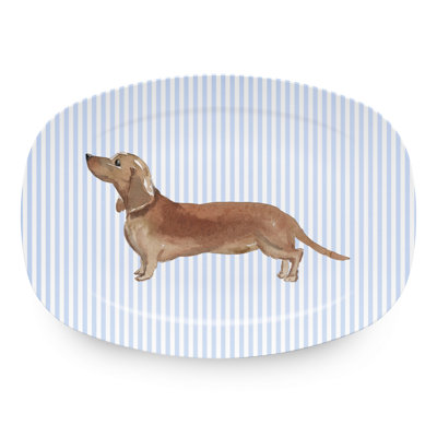 Friends Tan Dachshund Platter