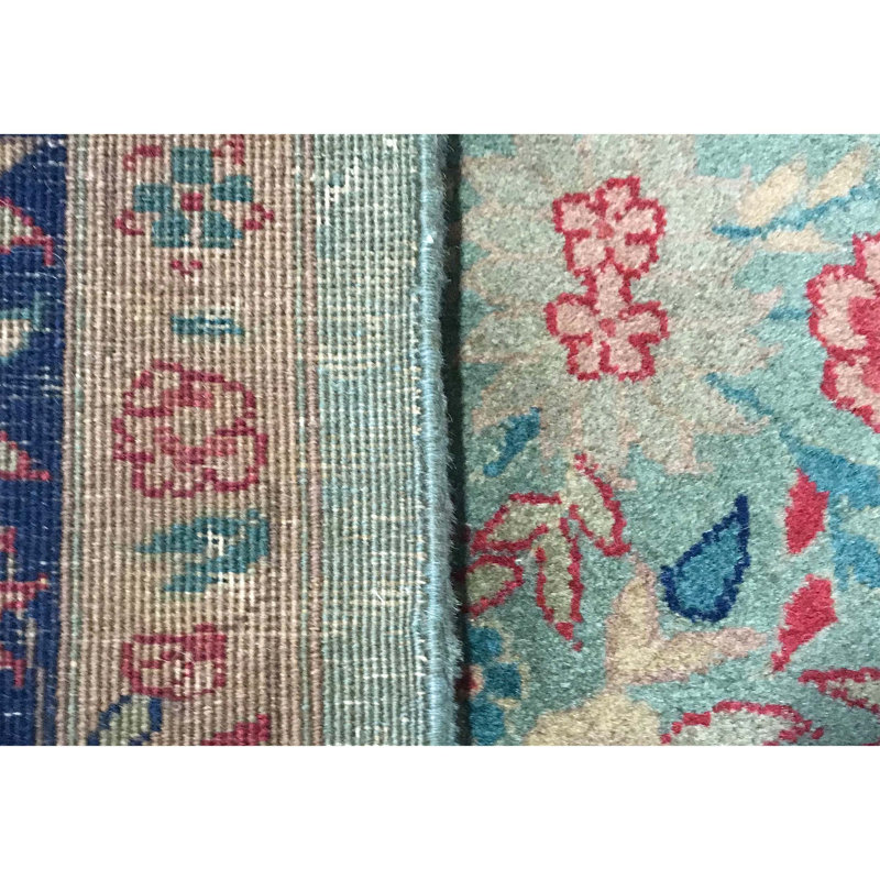 Hand-Knotted High-Quality Blue Area Rug