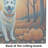 White German Shepherd Fall Glass Cutting Board Large