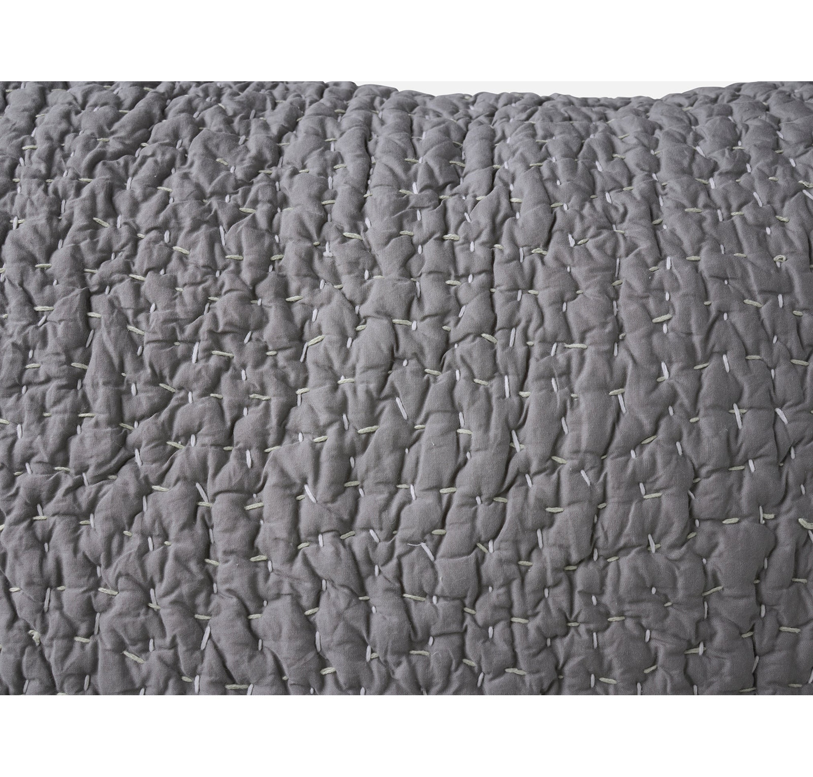 Pebbled Organic Sham, Slate
