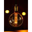 Ampoules à DEL à intensité variable G125 Globe Edison, ampoule décorative à filament vintage, culot moyen E26, ambre-122936801