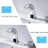 Automatic Sensor Touchless Bathroom Sink Faucet With Deck Plate, Chrome Vanity Faucets, Hands Free Bathroom Water Tap With Cold And Hot Water Mixer