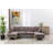 U-Shape Sectional Sofa  With Ottoman-910389071