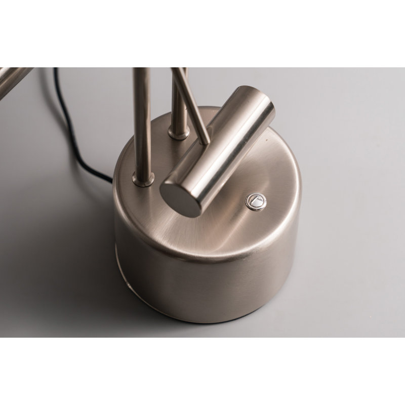 Lampe de bureau 28 po Chappel, Acier poli
