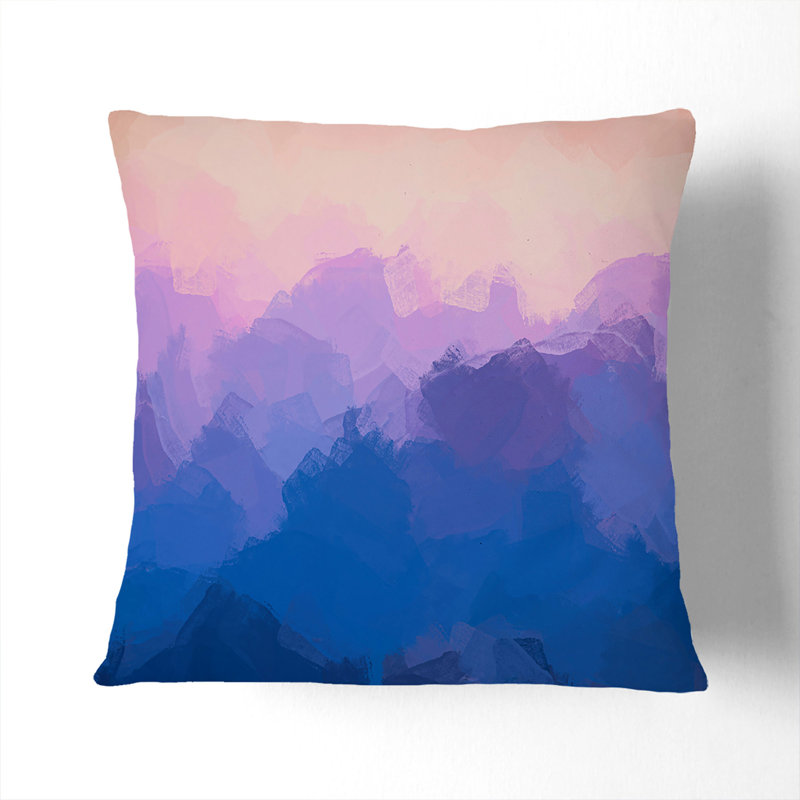 Abstract Square Throw Cushion, 55cm H x 55cm W x 20cm D