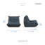Fauteuil d'appoint 33,5 po Luxury & Modern Luxury-1787446913