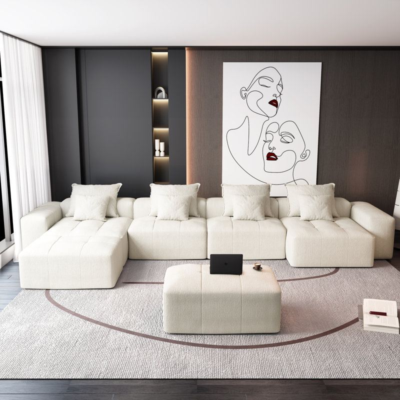 Canapé modulaire surdimensionné Modern, Beige
