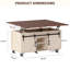 Table basse à plateau relevable 4 en 1 avec rangement et roues verrouillables-64477842-53415342