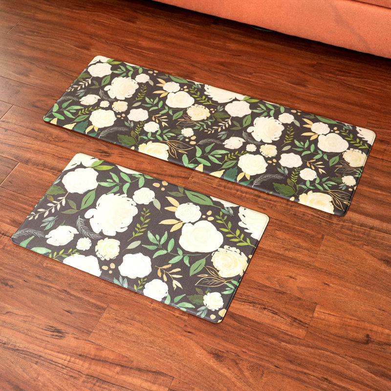 Geometric Water Resistant Anti-Fatigue Non-Skid Kitchen Mat