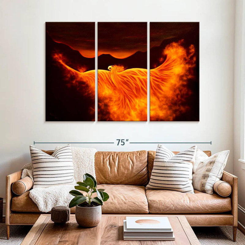 Kelan Phoenix Rising, 42" H x 65" W