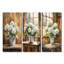 Hortensias sur la table de grange I - Collection de décorations murales d'hortensias verts-1810109898-1810109908-1810109911