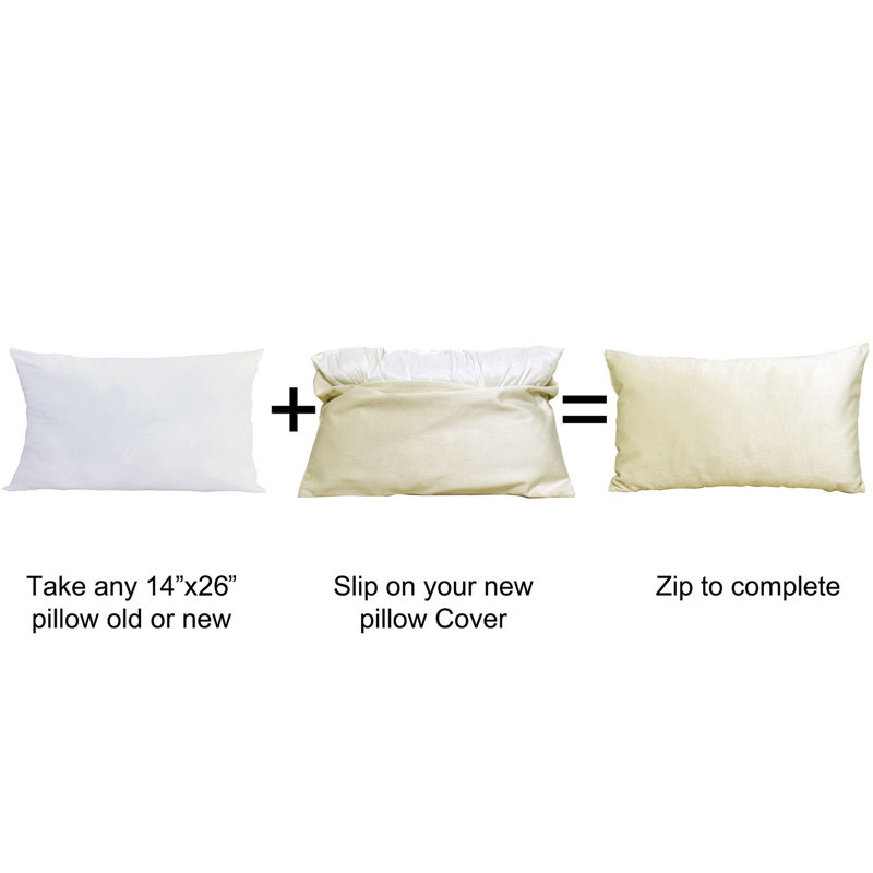 Milliken Reversible Pillow Cover, Angora