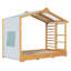 Lit simple simple avec lit gigogne simple et tablettes latérales-1691739998