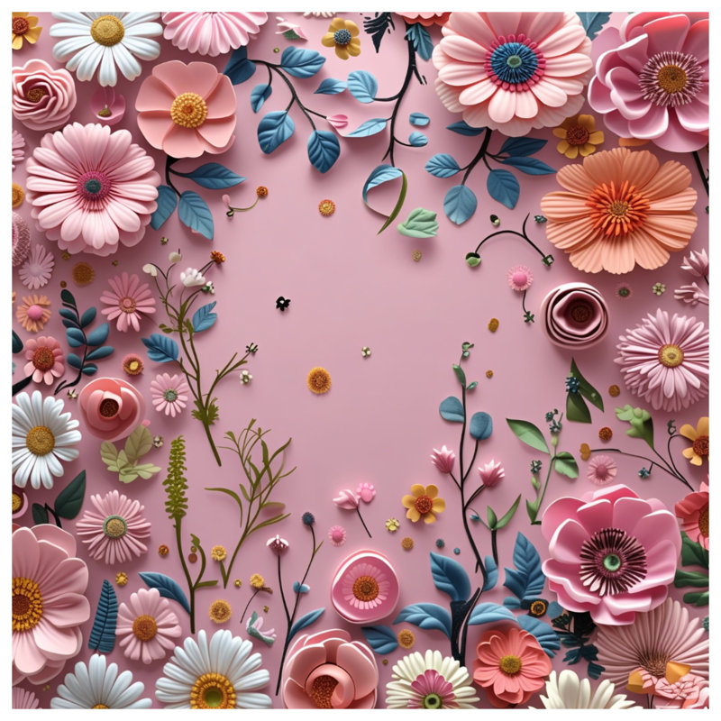 Édredon floral avec literie bohémienne, Grand lit