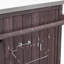 Îlot de cuisine extérieur avec tablette latérale, chariot de barbecue extérieur avec armoire de rangement-128131335