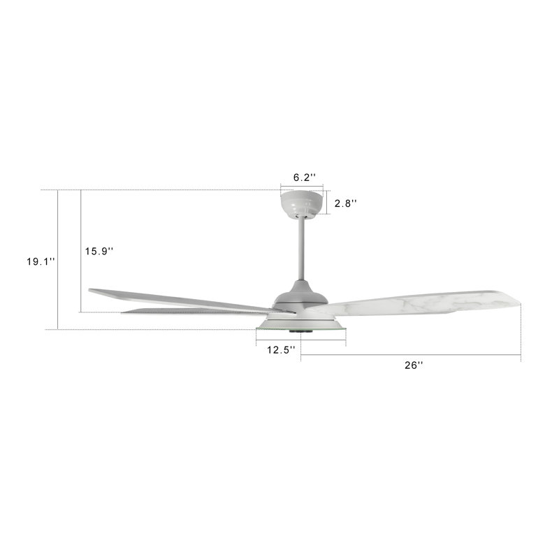 Striker 52'' Ceiling Fan with LED Lights