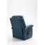 Fauteuil inclinable bleu en similicuir-2008930389