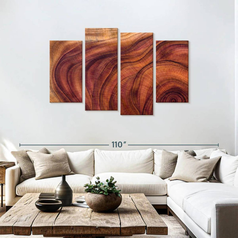 Motif de grain de bois Avery, H 48 po x l 75 po
