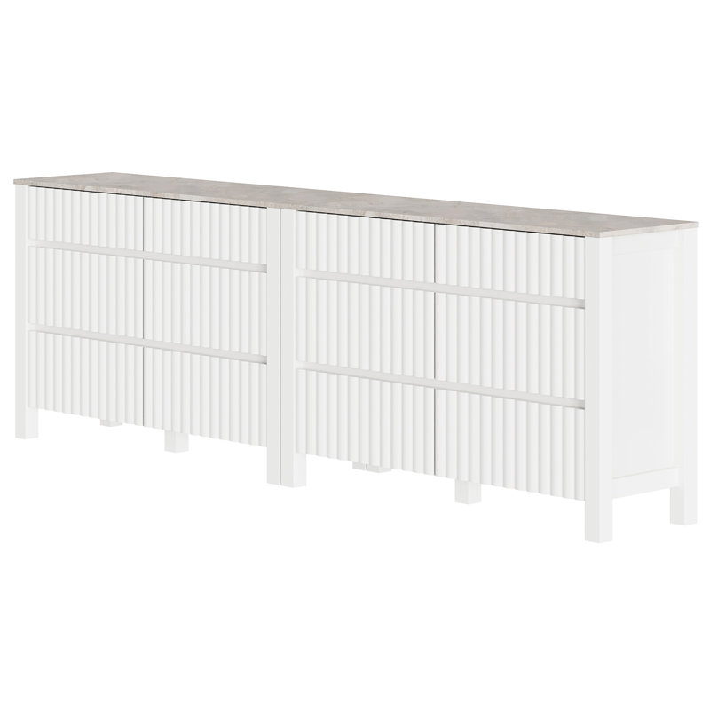 Commode 12 tiroirs Carnetta