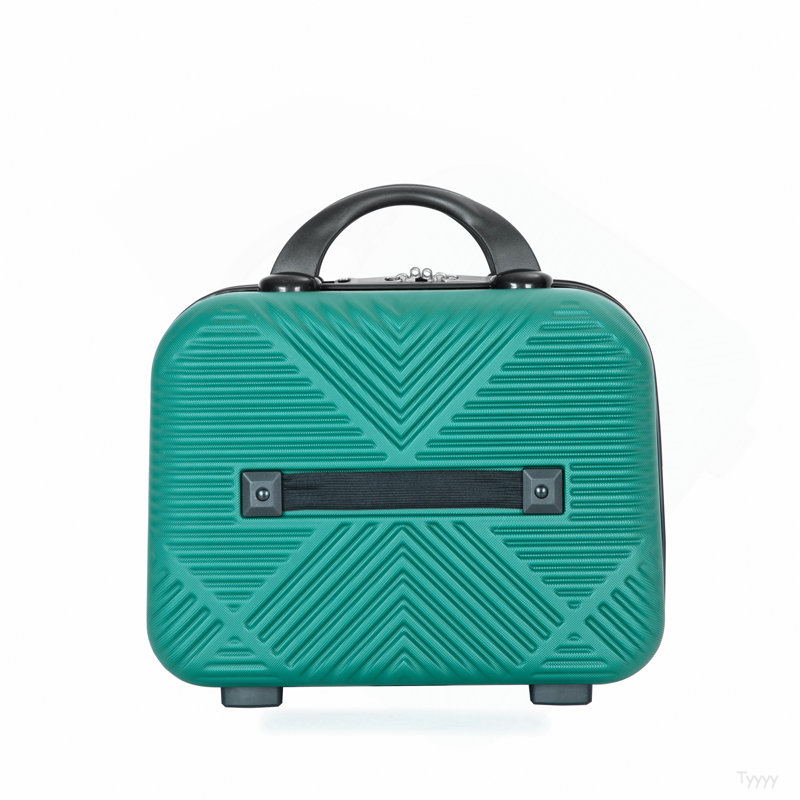 Ensemble de valises 2 pièces, valise légère en ABS, roulettes (20/14) vert foncé