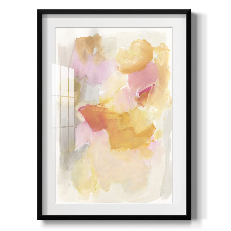 Warm Petals I - Impression encadrée, H 28,5 po x l 20,5 po, Noir