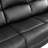 Kora Black Semi Pu & Pvc Manual Reclining Living Room Sofa  With Flip-Down Table And Cup Holders-1327585548