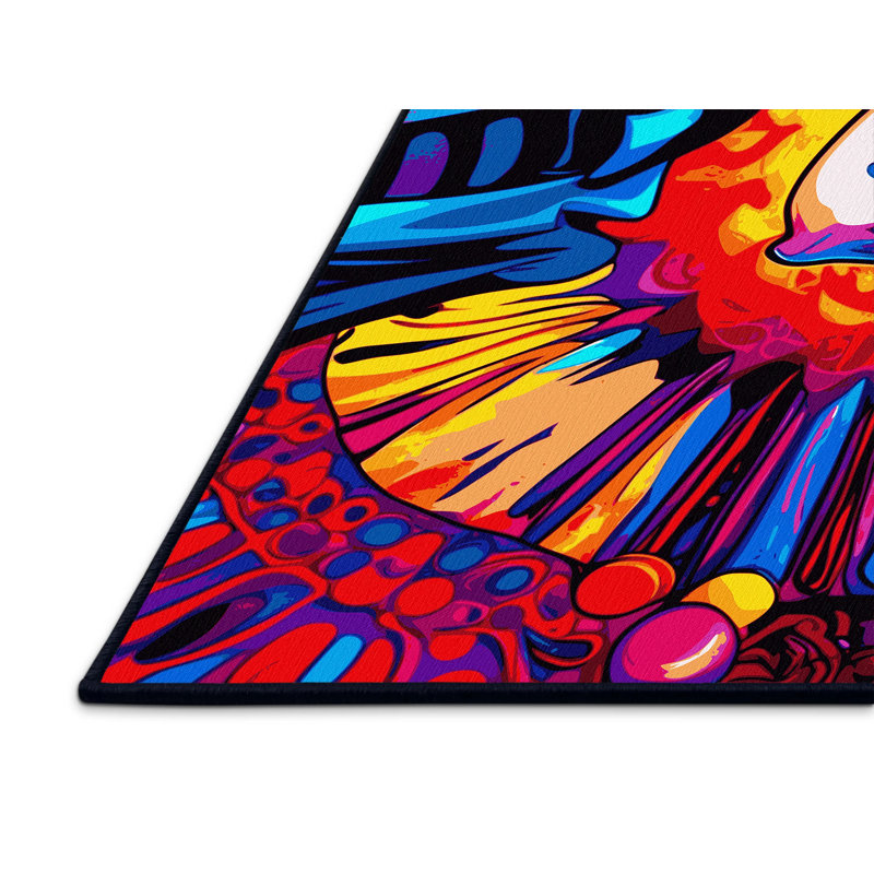 Tapis couleur cyclone, Rectangulaire 8 pi x 12 pi