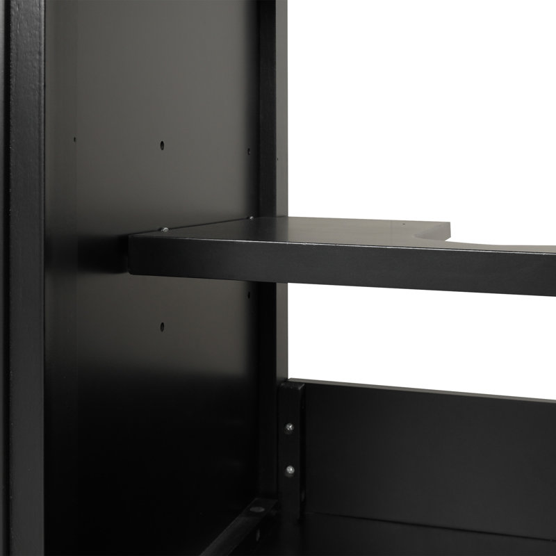 Meuble-lavabo de 20 po avec lavabo, Noir