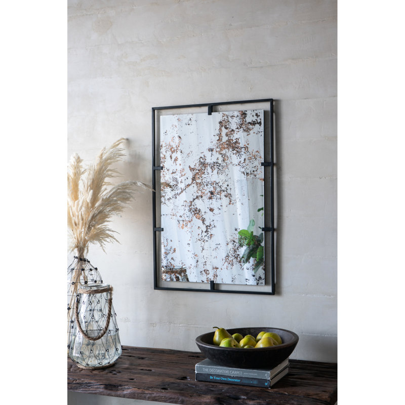 Miroir mural antique antique accrocheur 32 po x 22 po